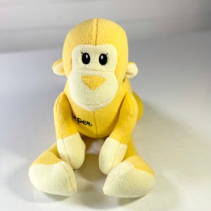 Yellow Stuffed Monkey Toy
