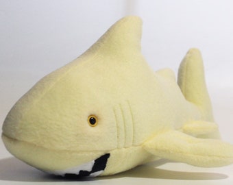 Light Yellow Plush Shark