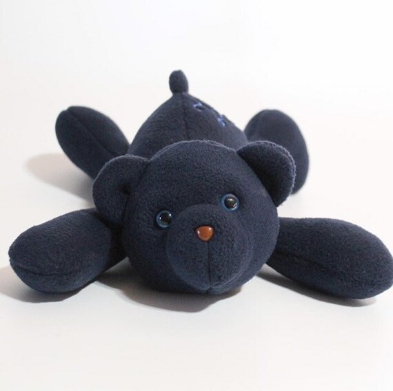 navy blue teddy bear