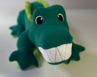 Green Plush Crocodile