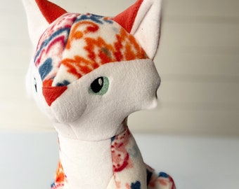 Floral Fox Plush Toy