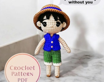 Amigurumi Doll Crochet Pattern: US Terminology (PDF Pattern)