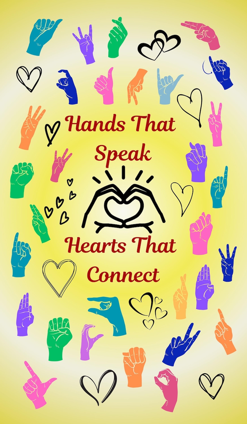 Communication Quilt Sign Language Quilt Panel, Cotton Quilt Fabric, Communication Quilt ...