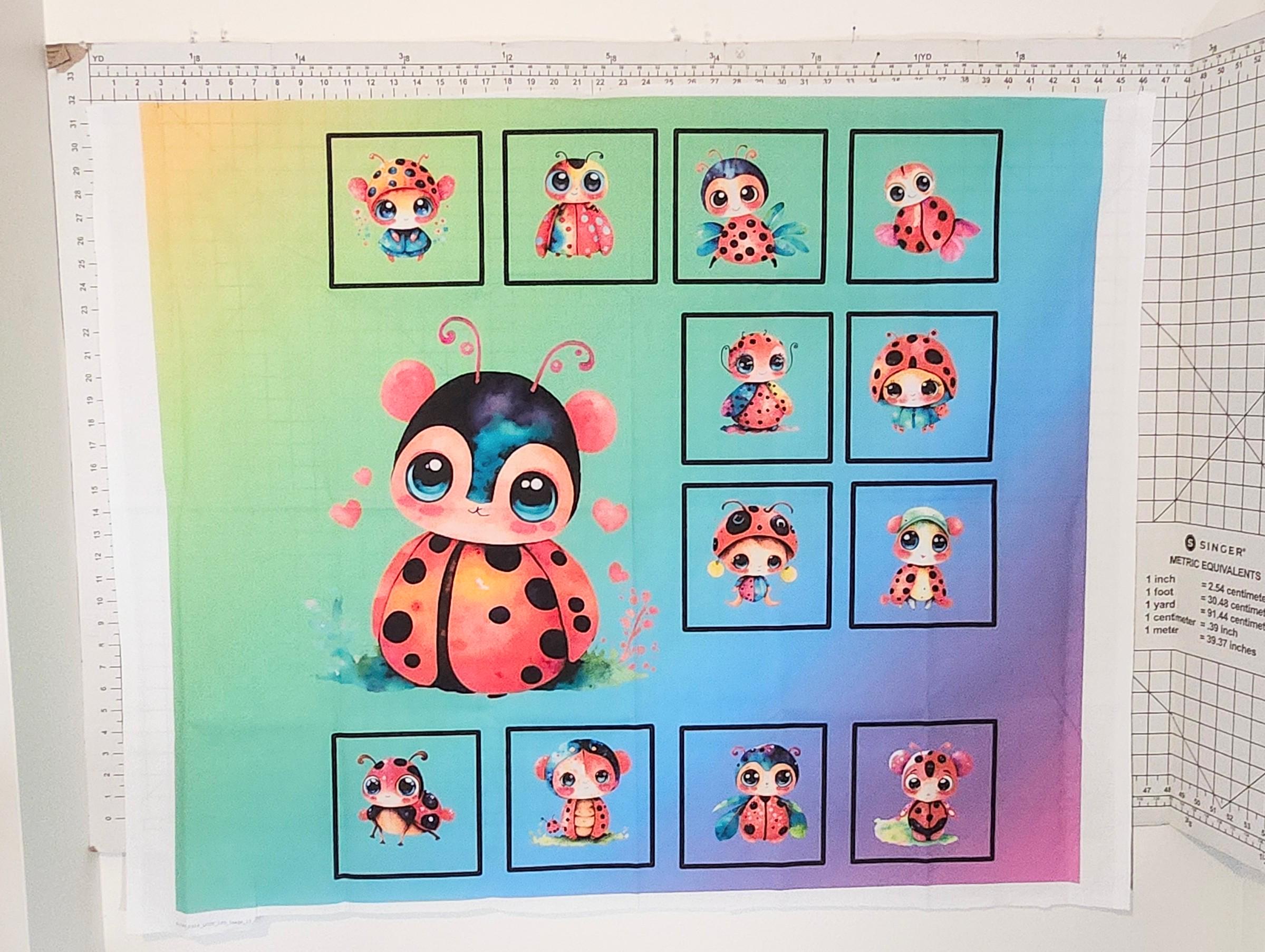 Ladybug Quilt Panel and Blocks, Beginner Quilt, Ladybug Ensemble - Etsy