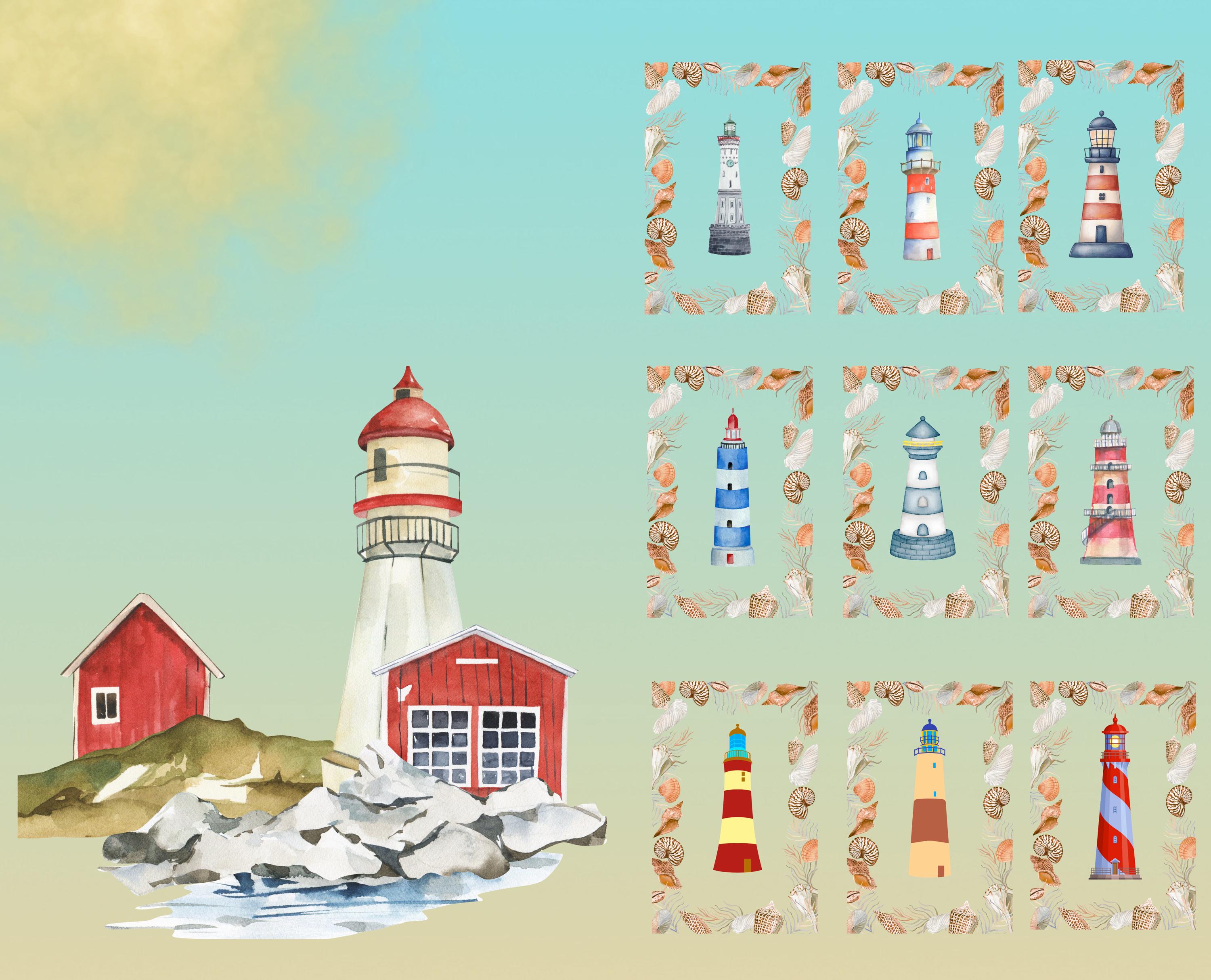 Lighthouse Quilt Panel & Blocks: Sea Shell Border, Lighthouse Quilt ...