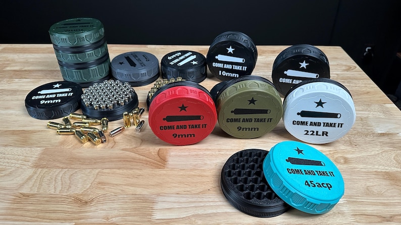 Stackable Ammo Storage Containers - Ammo Capsules - Pistol Ammo Storage ...