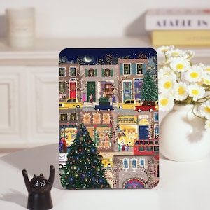 Custodia personalizzata per Kindle con scena notturna di strada, compatibile con Paperwhite 11/12a generazione, Paperwhite 5a/6a/7a generazione, Kindle basic 2024 e Kindle con cinturino da polso.