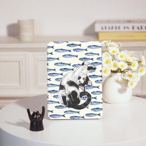 Kitten And Fish Kindle Personalized For Case Paperwhite 1/2/3/4, Paperwhite Case, Paperwhite 6“, Kindle 2019/2022, Kindle Paperwhite Cover