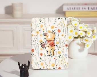 Winniethepooh Kindle Personalized For Case Paperwhite 11/12th,Paperwhite 5/6/7th Case,Kindle basic 2024, Kindle with Hand Strap Cover