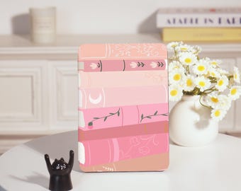 Pastel Book Stack Kindle Personalized For Case Paperwhite 1/2/3/4, Paperwhite Case,Paperwhite 6“, Kindle 2019/2022, Kindle Paperwhite Case
