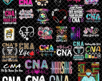 Cna Digital Bundle, Nurse Png, Nursing Svg, Nurse Life Svg, Medical Png, Cna Life, Cna Png, Nursing Assistant, Nurse Shirt Png Files Cricut