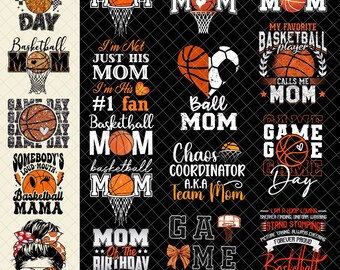 Basketball Mom Png, Basketball Png Bundle, Sports png, Messy bun png, Mom png, Momlife png, Mothers day png, Basketball mom png, Cricut png