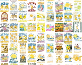 Jesus Lemonade PNG, Christian Summer PNG, Life Gave Me Lemons Jesus Quote, Faith Sublimation Design, Lemon Clipart Digital Download