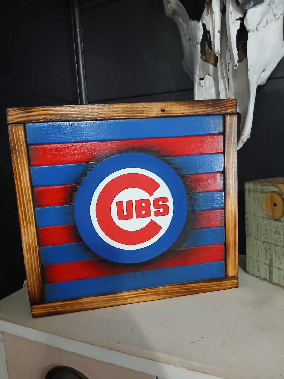 Cubs Inning Sign Chicago Cubs Wooden Sign - Etsy