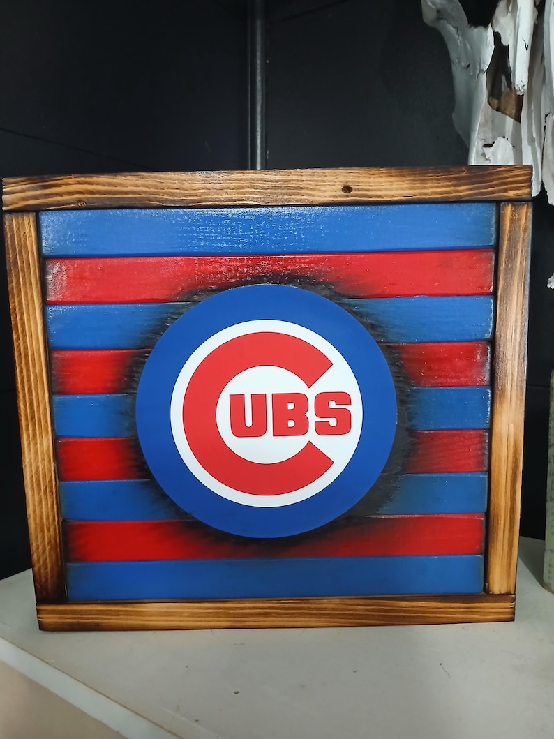 Cubs Inning Sign Chicago Cubs Wooden Sign - Etsy