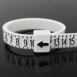 Plastic Ring Sizer, Belt Style, Ring Size Gauge