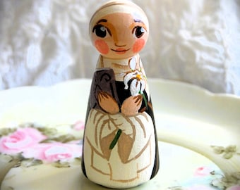 St Catherine Di'Ricci Catholic Saint Doll - Catholic toy - Made to Order