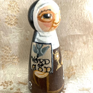 Mother Angelica of EWTN Catholic Saint Doll Wooden Toy Made to Order image 3