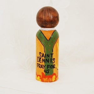 St Denis of Paris France Catholic Saint Doll Peg Toy Made to Order image 4