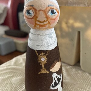 Mother Angelica of EWTN Catholic Saint Doll Wooden Toy Made to Order image 5