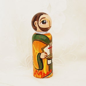 St Denis of Paris France Catholic Saint Doll Peg Toy Made to Order image 3
