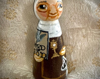 Mother Angelica of EWTN Catholic Saint Doll - Wooden Toy - Made to Order