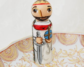 St Henry Catholic Saint Peg Doll - Made to Order
