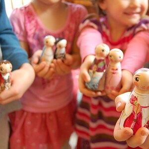 Saint Mary Magdalene Catholic Patron Saint Toy Wooden Doll Made to Order image 5
