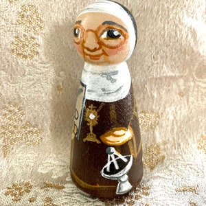 Mother Angelica of EWTN Catholic Saint Doll Wooden Toy Made to Order image 8