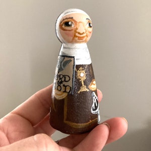 Mother Angelica of EWTN Catholic Saint Doll Wooden Toy Made to Order image 4