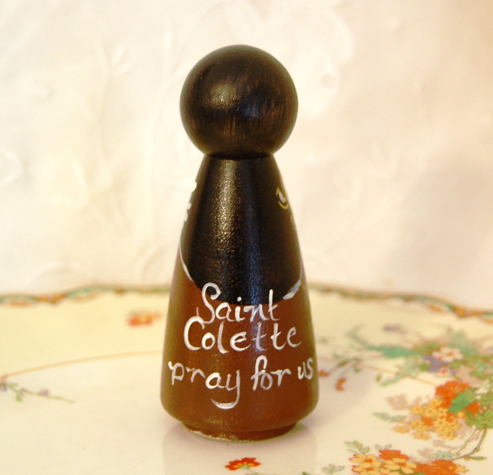 St Colette Catholic Saint Doll Wooden Toy Made to Order Etsy