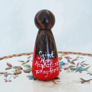 Saint Mary Magdalene Catholic Patron Saint Toy Wooden Doll Made to Order image 4
