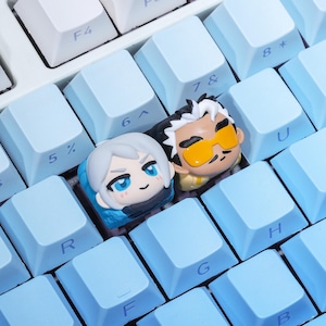 Valorant Artisan Keycaps Handmade Resin Custom Artisan Keycap Mechanical Keyboards Cherry MX Switches Ideal for Gamers Perfect Holiday Gift
