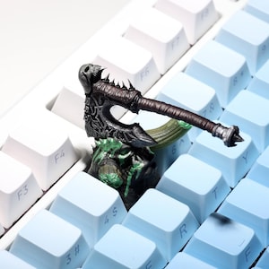 WoW Magnetic Artisan Gaming Keycap for Mechanical Keyboard Handcrafted Resin Cherry MX Compatible Warcraft Gamers Accessory Birthday Gifts