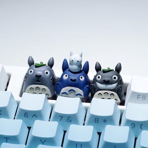 Totoro Artisan Keycap 3D Printed Hand-Painted Studio Ghibli Inspired Keycap for MX Mechanical Keyboards Totoro Lover Gift Anime Merchandise