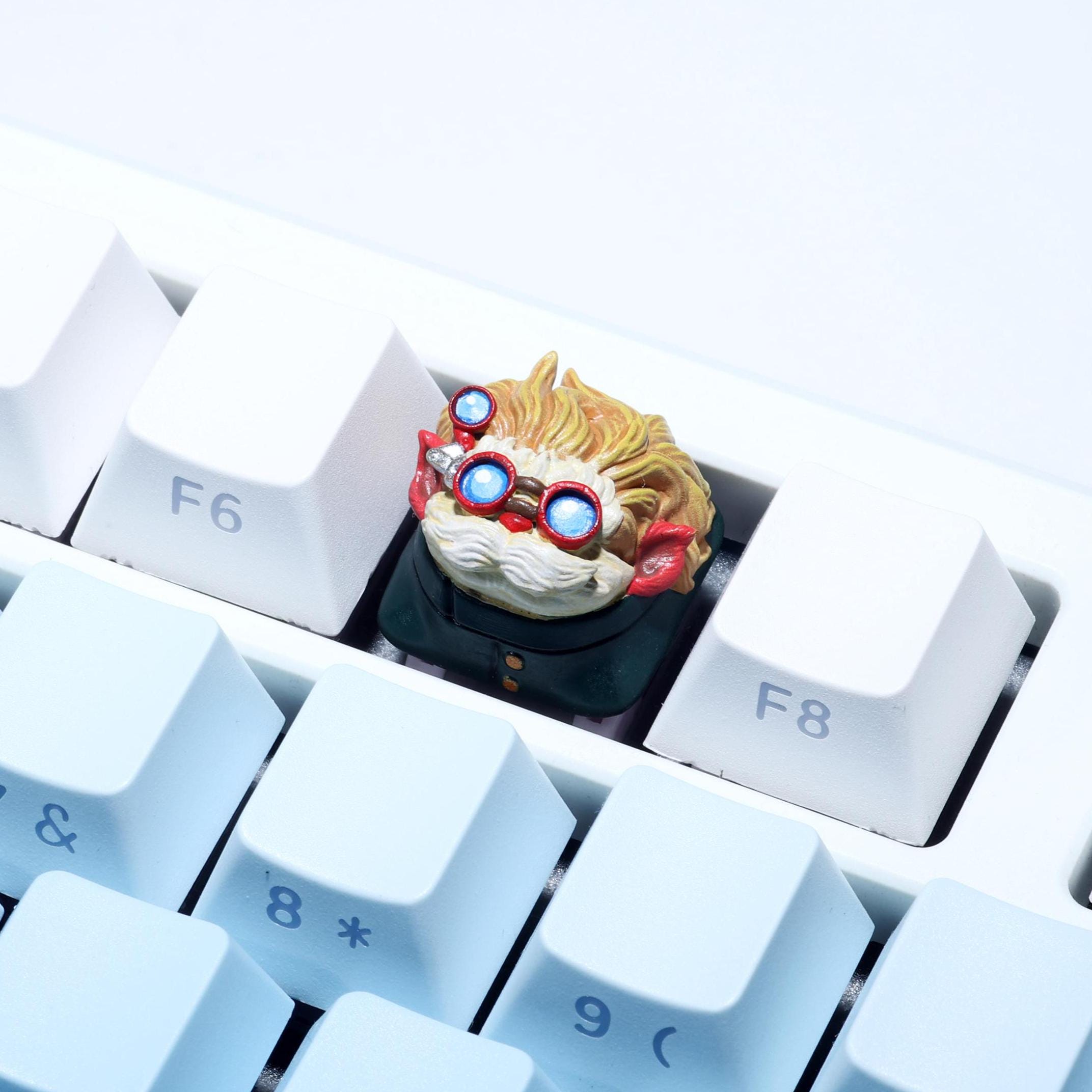 Heimerdinger Keycap LOL Custom 3D Printed Handcrafted Gaming Keycap Cherry MX Compatible Mechanical Keyboard Gifts Gaming Keyboard Decor