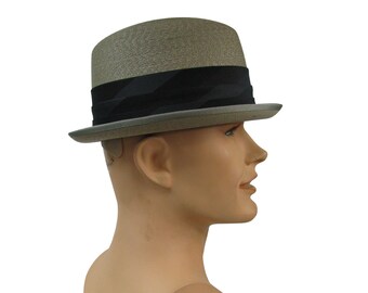 HDE Pinstripe Houndstooth Stingy Short Brim Fedora Gangster Cuban Style Hat Cap 