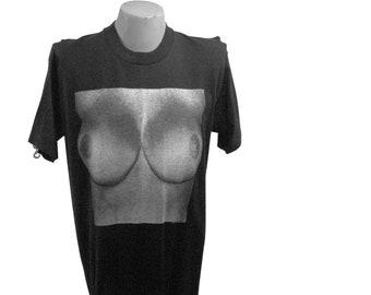 Vintage boobs tshirt - Etsy