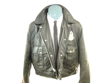 Police Leather Coat - Etsy