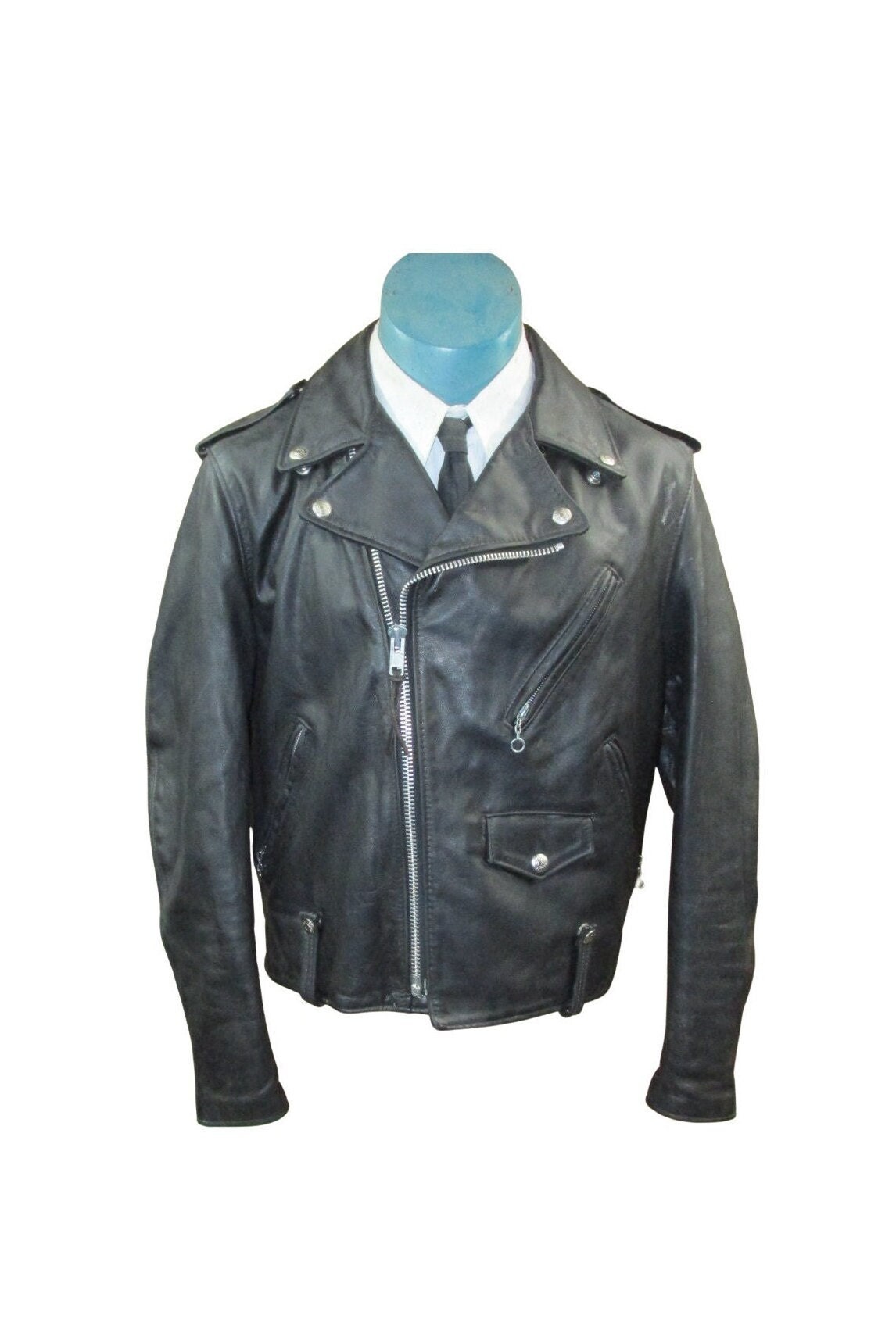 Vintage Schott Perfecto NYC Motorcycle Jacket Style 125 Mens Vintage Schott Perfecto NYC Motorcycle Jacket Style 125 Mens