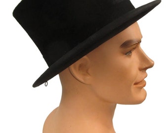 Vintage 1910 Beaver Fur Top Hat Antique Men's Lock & Co