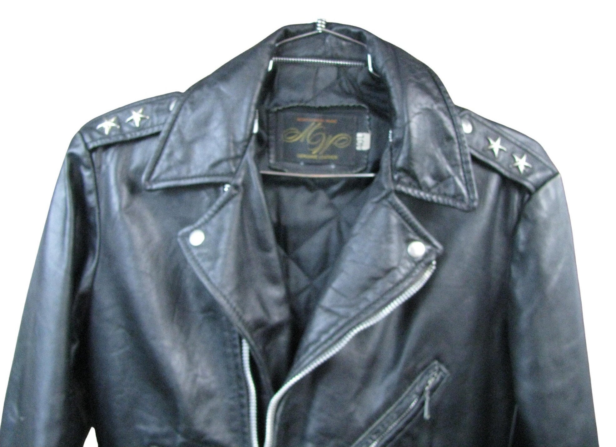 Vintage 1960s Two Star Motorcycle Jacket Mens Montgomery Wards - Etsy