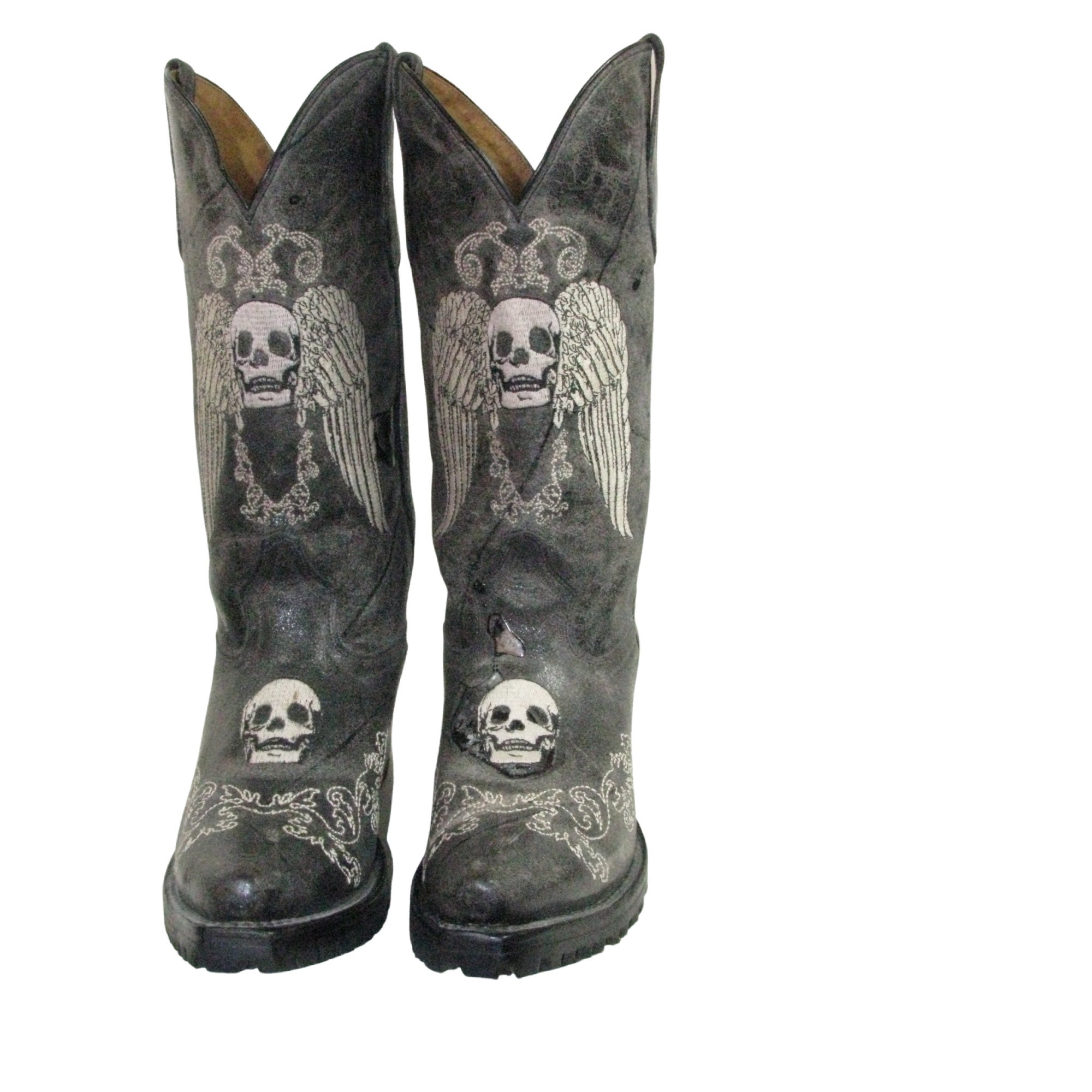 Masonic western shop boots