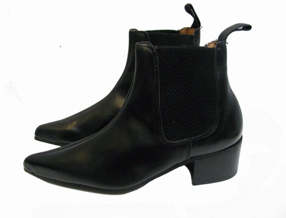 aktivitet skole anekdote English Chelsea Boots Tredair UK Black Leather Pointed Toe - Etsy