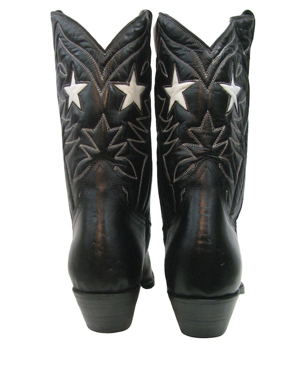 Vintage Rancho Loco Mens Black With White Leather… - image 6