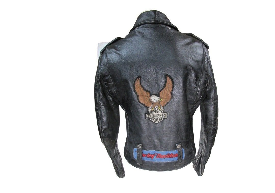 Harley Davidson Cycle Queen Biker Jacket With Harley Eagle Patch 1970s ...