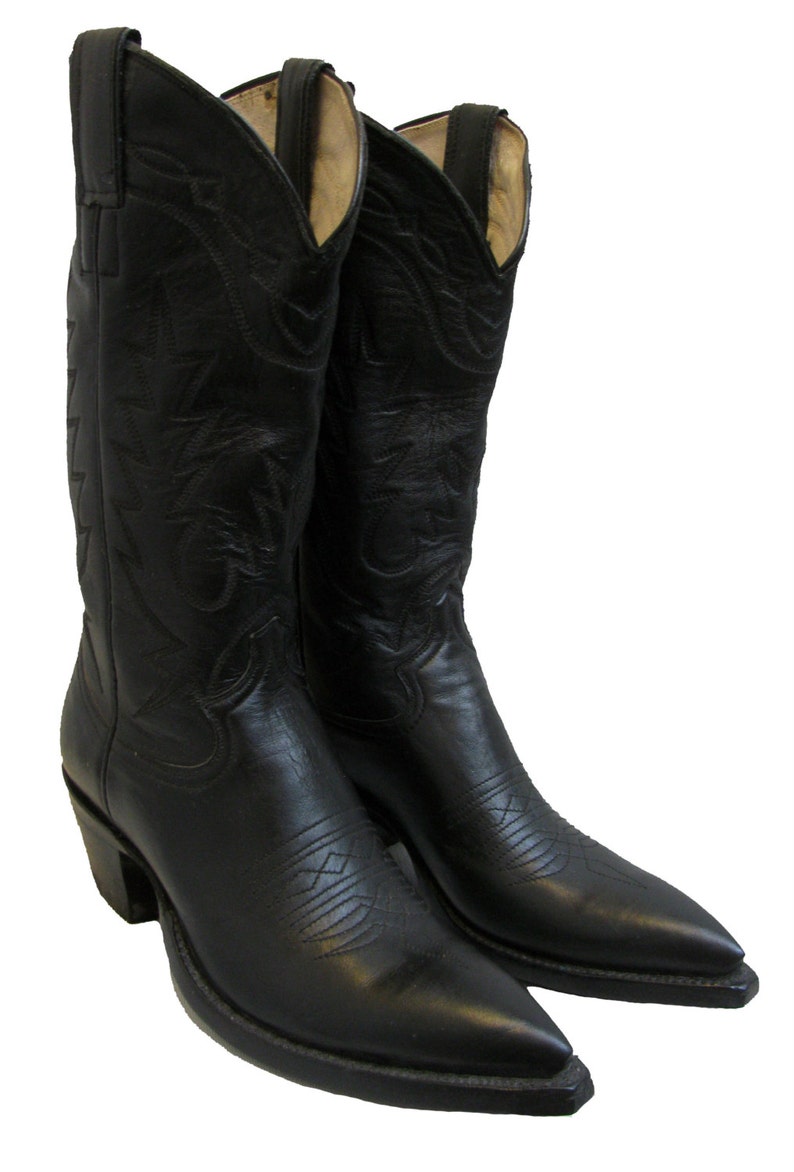 pointy leather boots