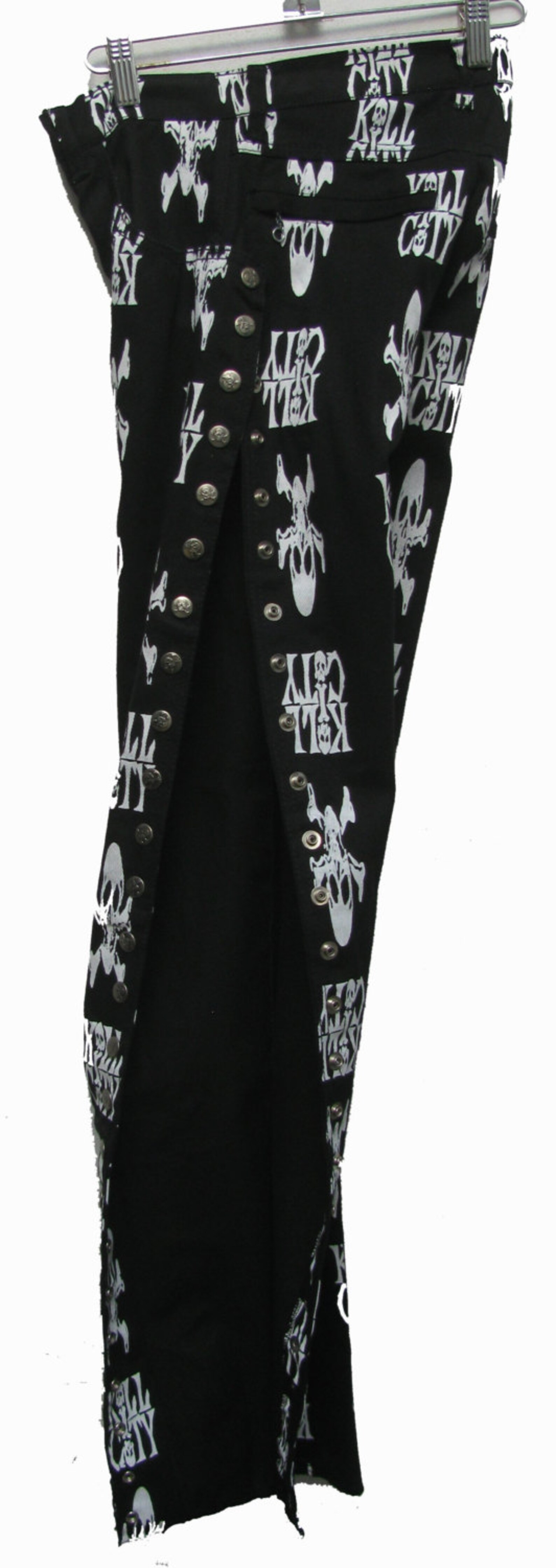 Vintage Lip Service Jeans Mens Black and White Kill City Skull Etsy