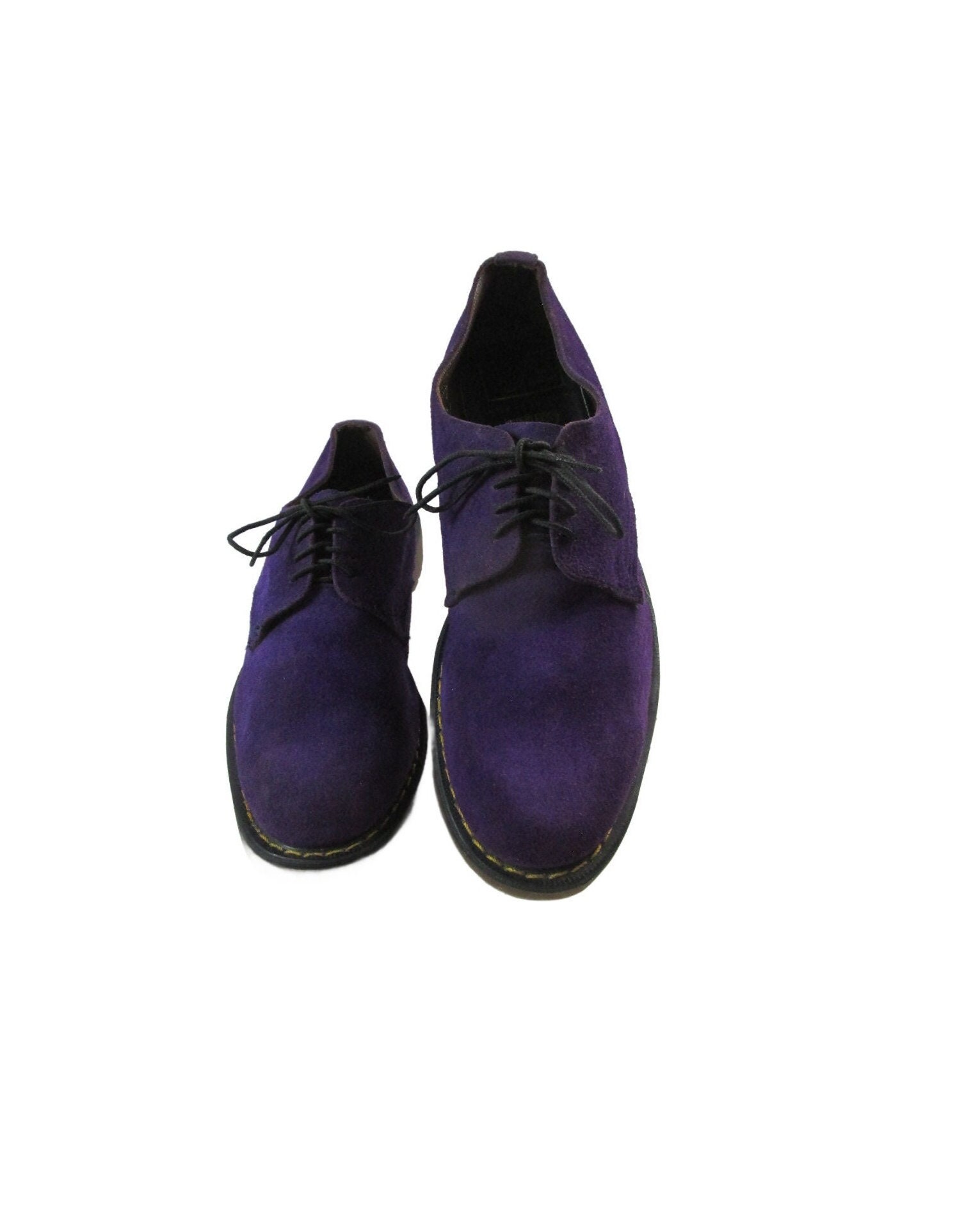 Vintage Men s Purple Suede John Fluevog Gibson Shoes With Dr. Marten Soles From England UK 11 Men s U.S. Size 12 Etsy
