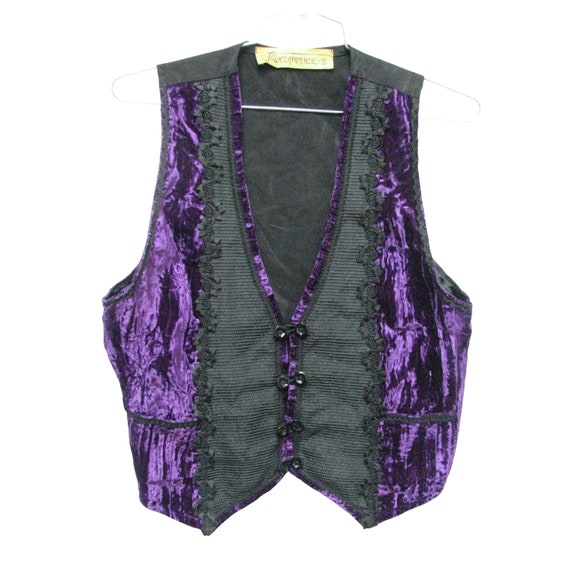 Vintage 1990s Accomplice NYC Mens Purple Crushed … - image 1